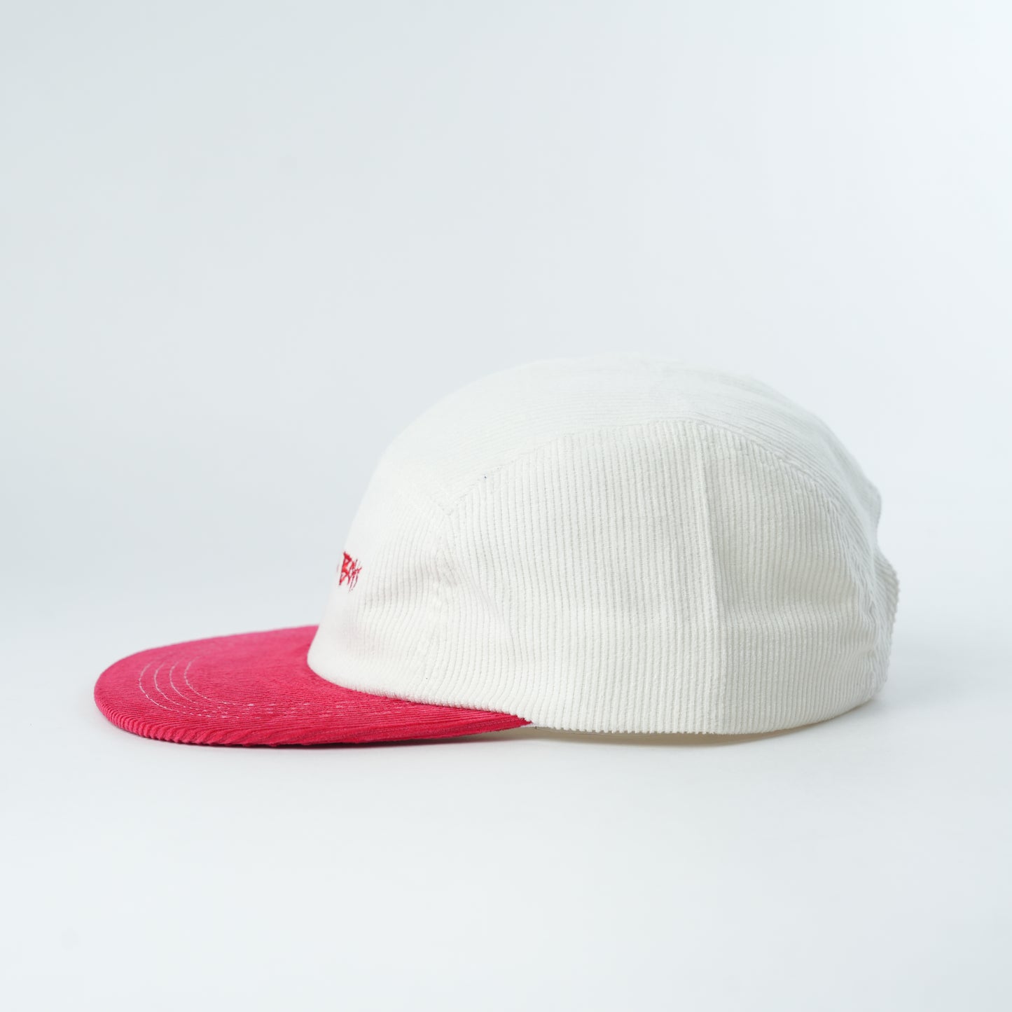 Burly Boys Cord 5-Panel | Cream / Red